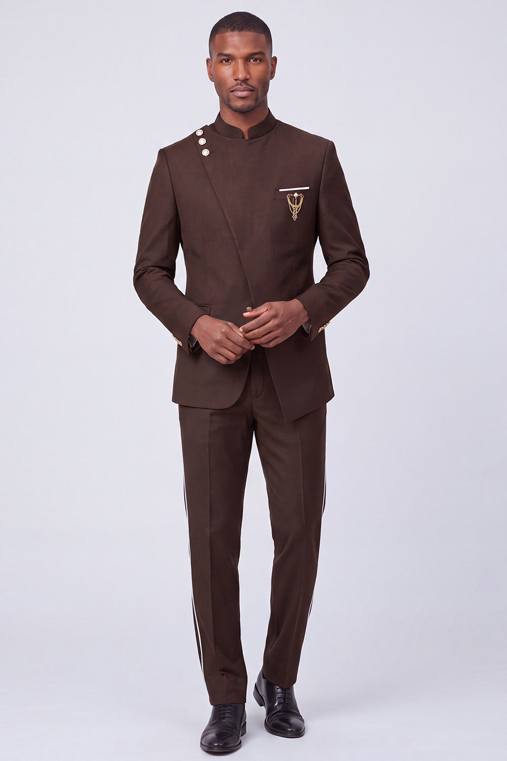 Dark Navy 2 Piece Single Breasted Men's Prom Suits