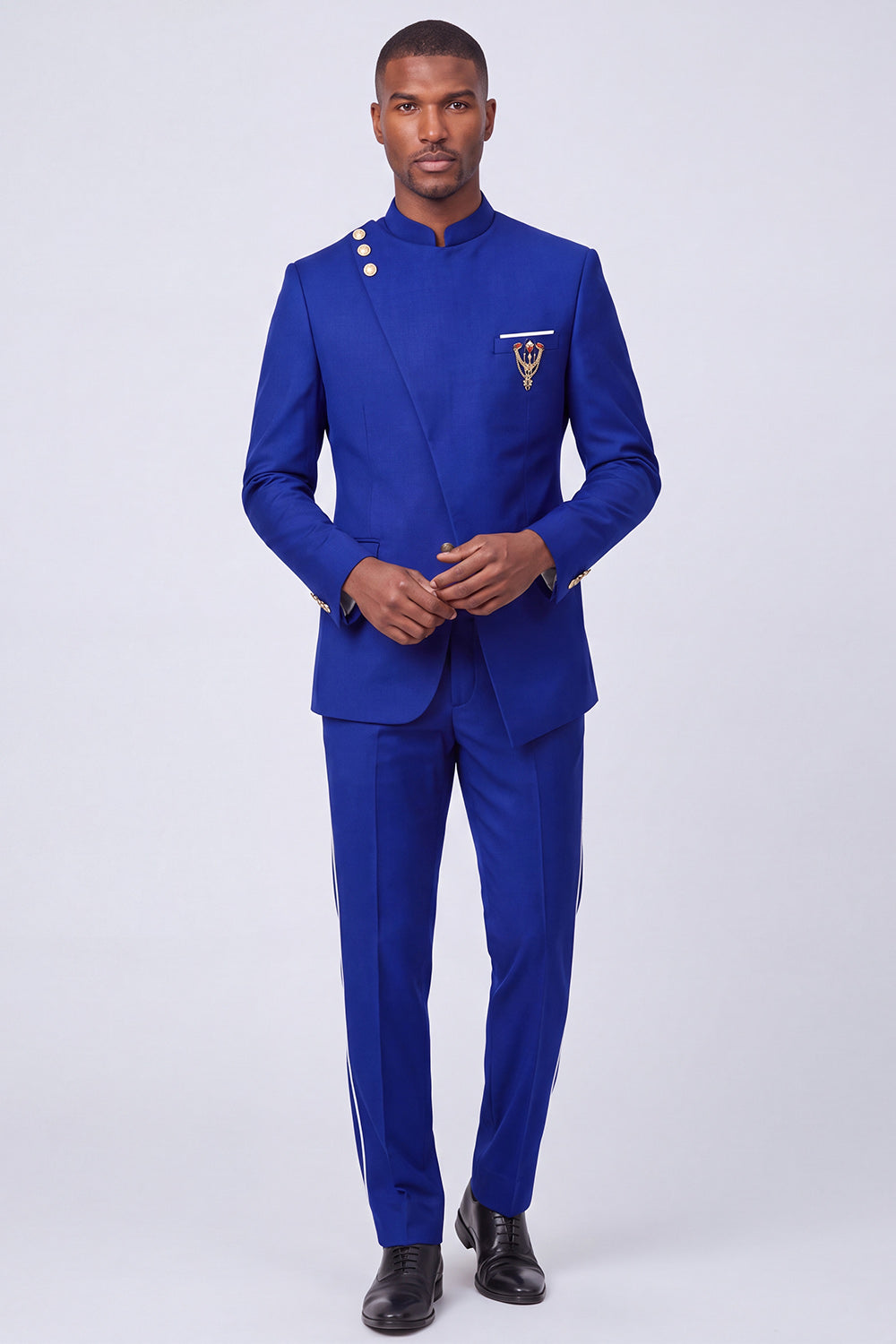 Dark Navy 2 Piece Single Breasted Men's Prom Suits