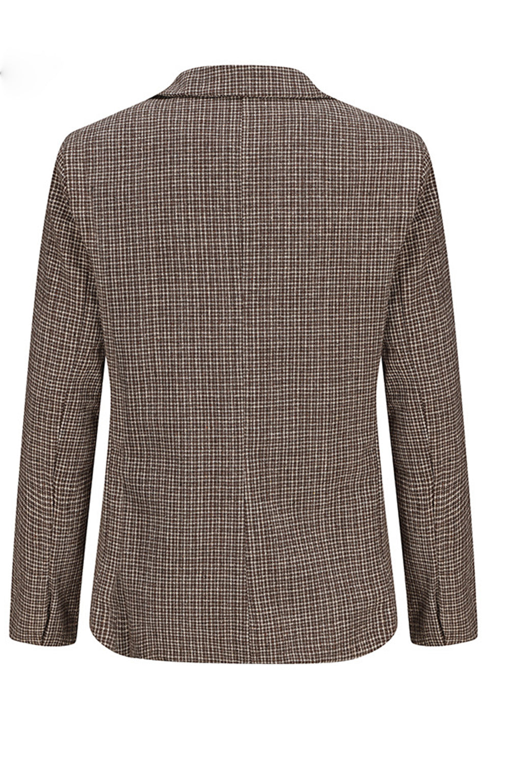 Brown Peak Lapel Double-Breasted Men's Prom Suit Jacket