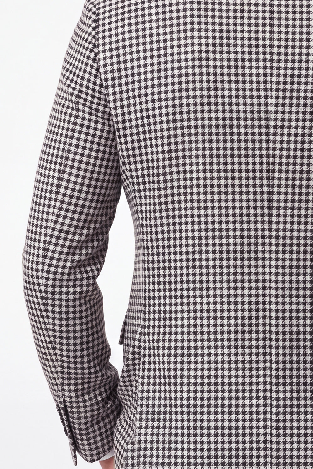 Black Double-Breasted Notched Lapel Men's Blazer