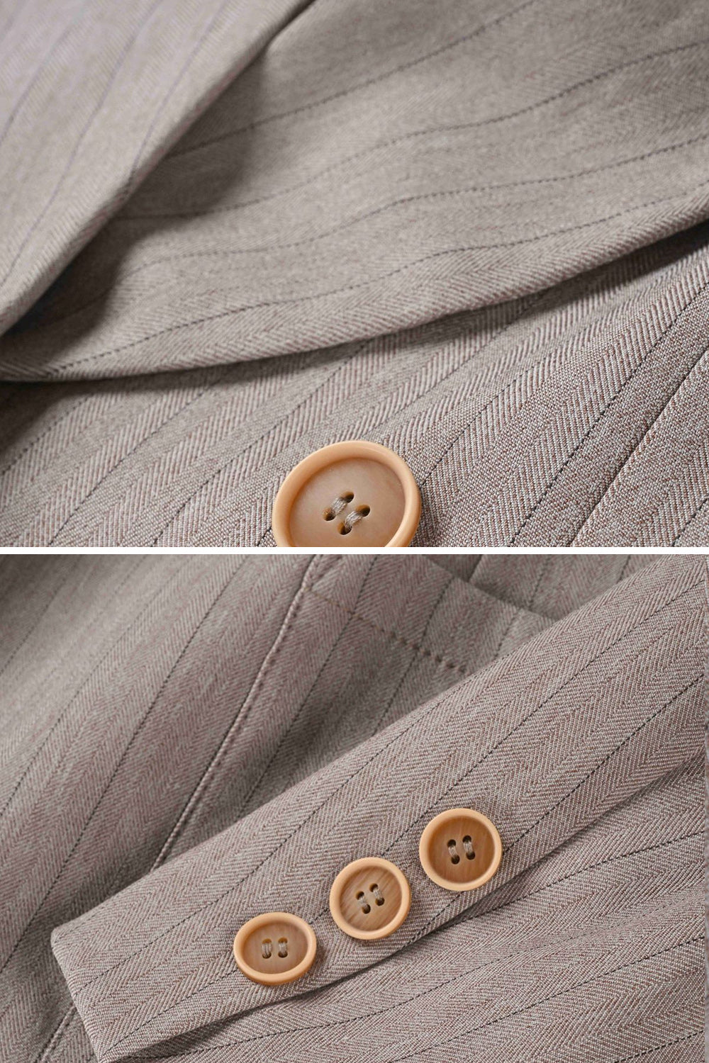 Costume de bal deux pièces croisé à revers châle couleur café pour hommes