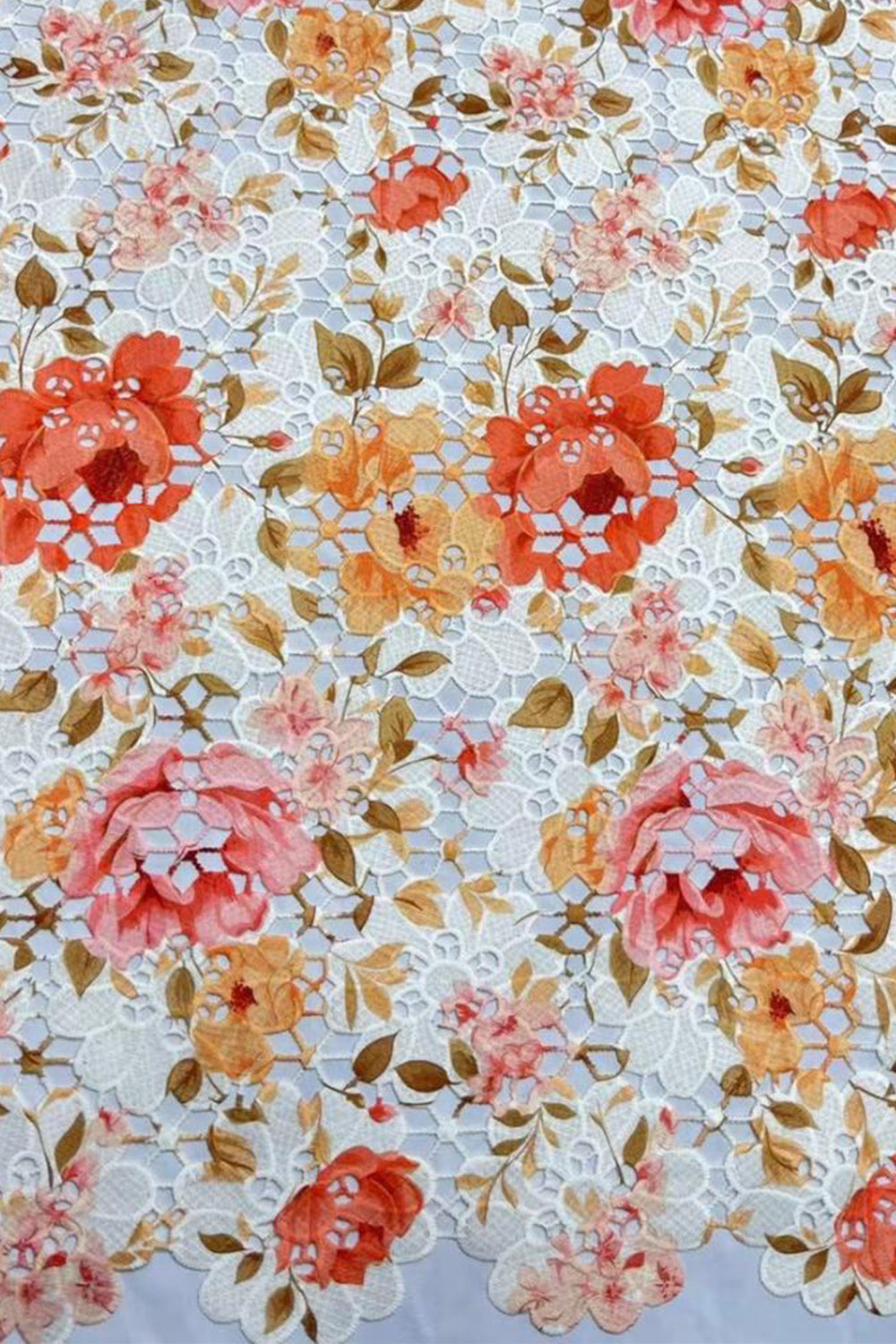 Orange Floral Printed A-Line Strapless Short Homecoming Dress