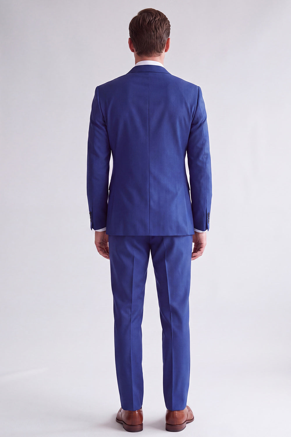 Royal Blue 2 Piece Peak Lapel Double Breasted Men's Prom Suits