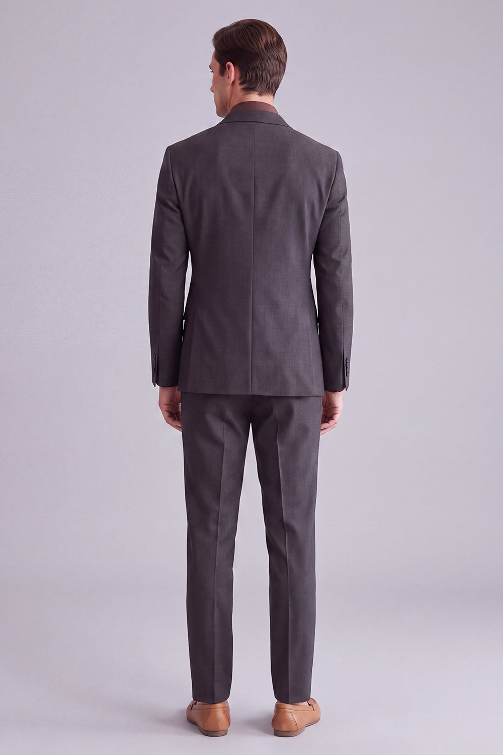 2 Piece Black Peak Lapel Double Breasted Men's Prom Suits