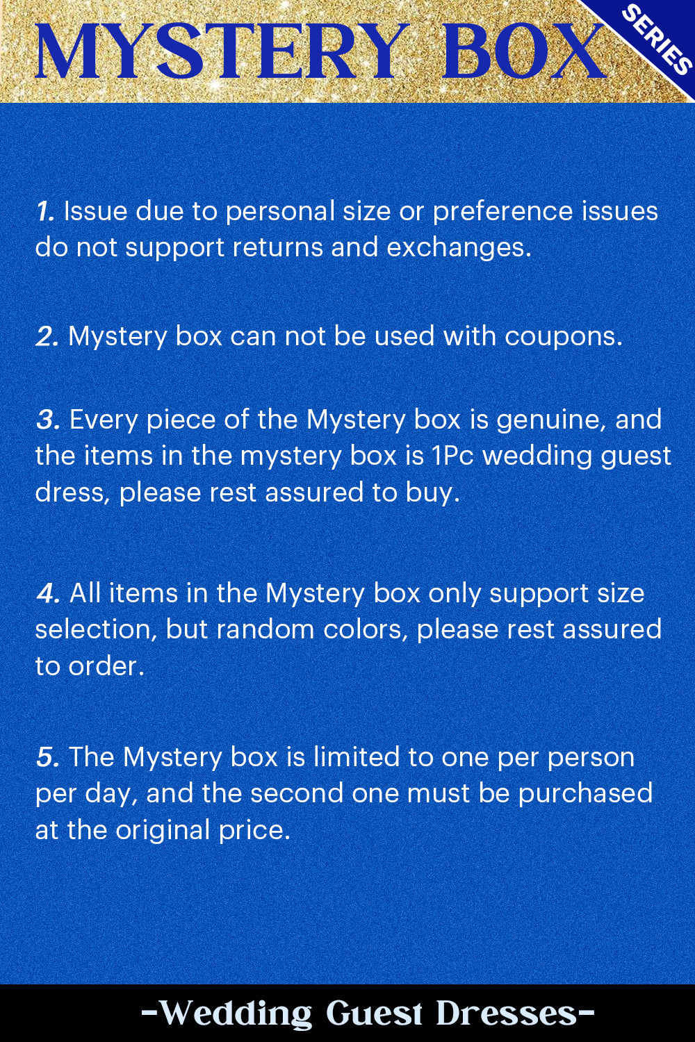 VERANOMUSE MYSTERY BOX of 1Pc Wedding Guest Dress