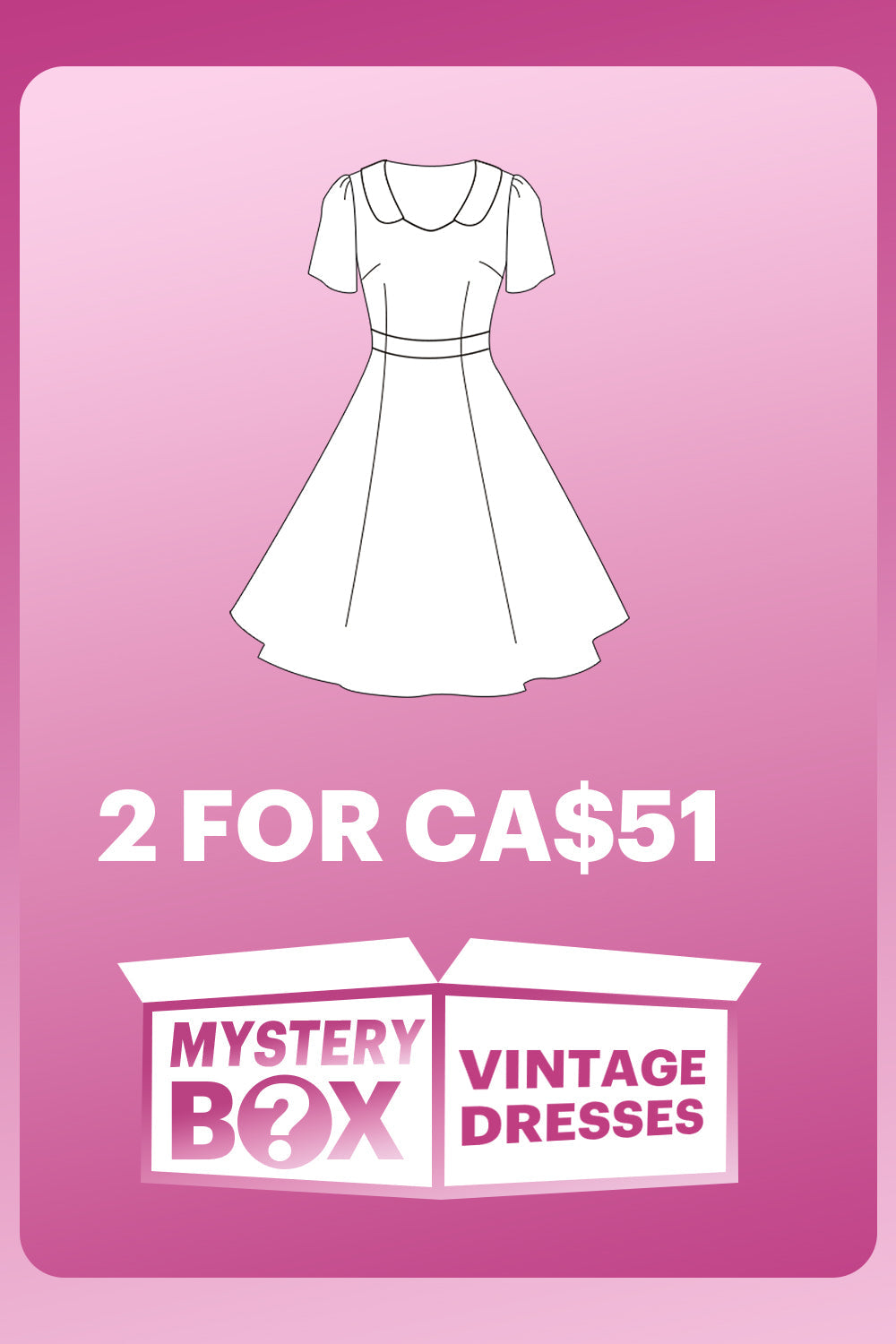 ZAPAKA MYSTERY BOX de 2 Robes Vintage