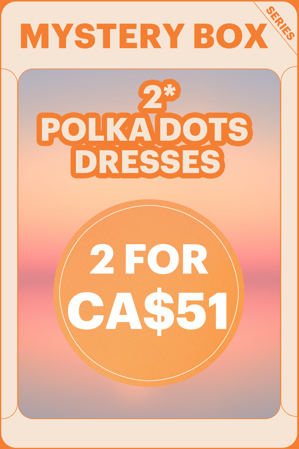 VERANOMUSE MYSTERY BOX of 2Pc Polka Dots Dresses