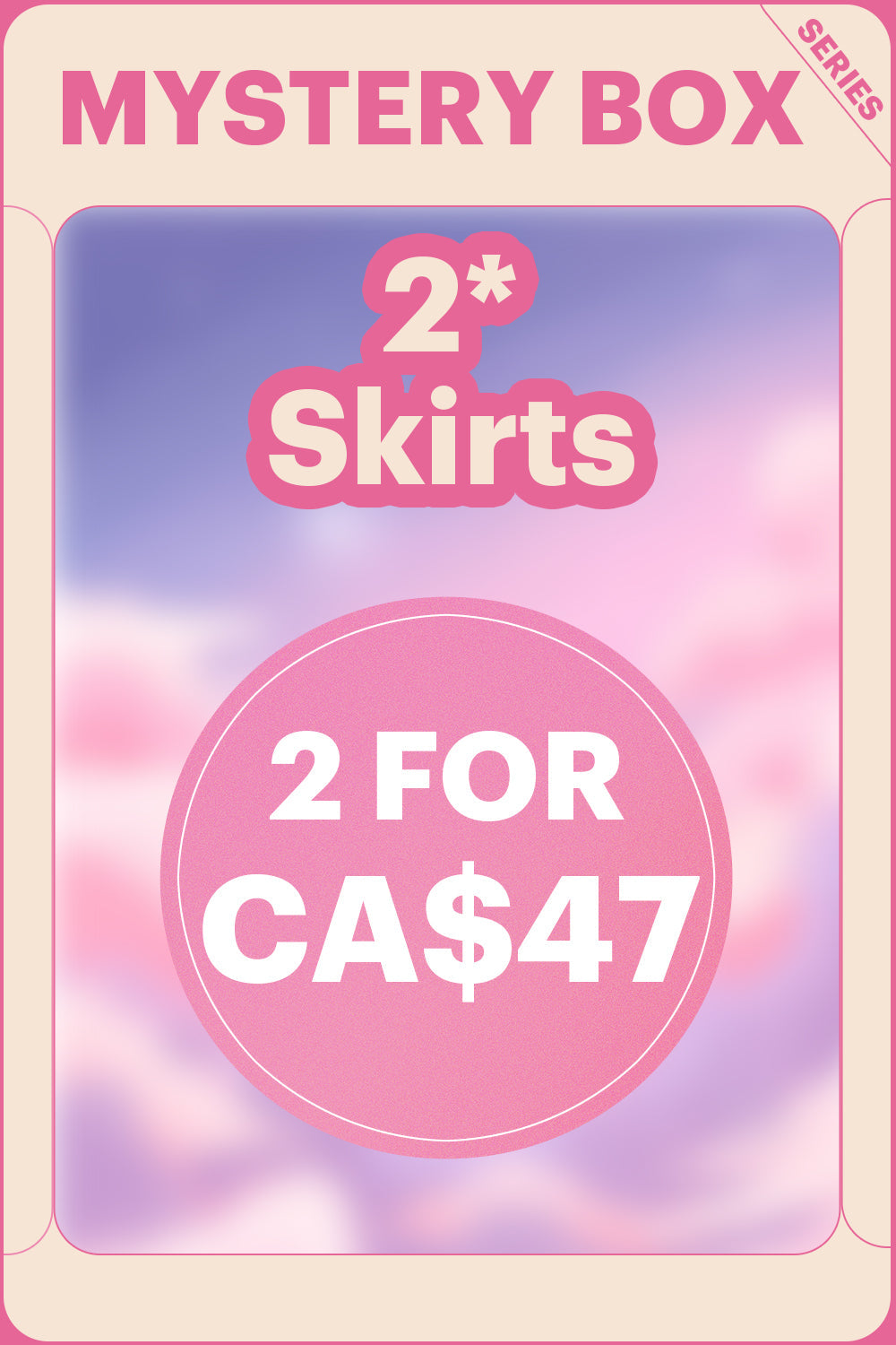 VERANOMUSE MYSTERY BOX of 2Pc Skirts