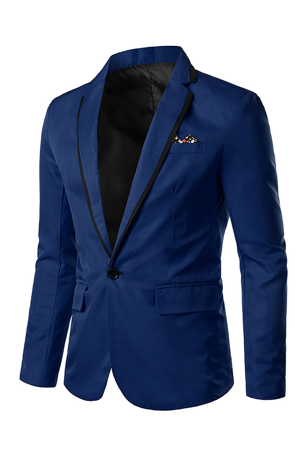 Blazer de bal homme rose à revers crantés