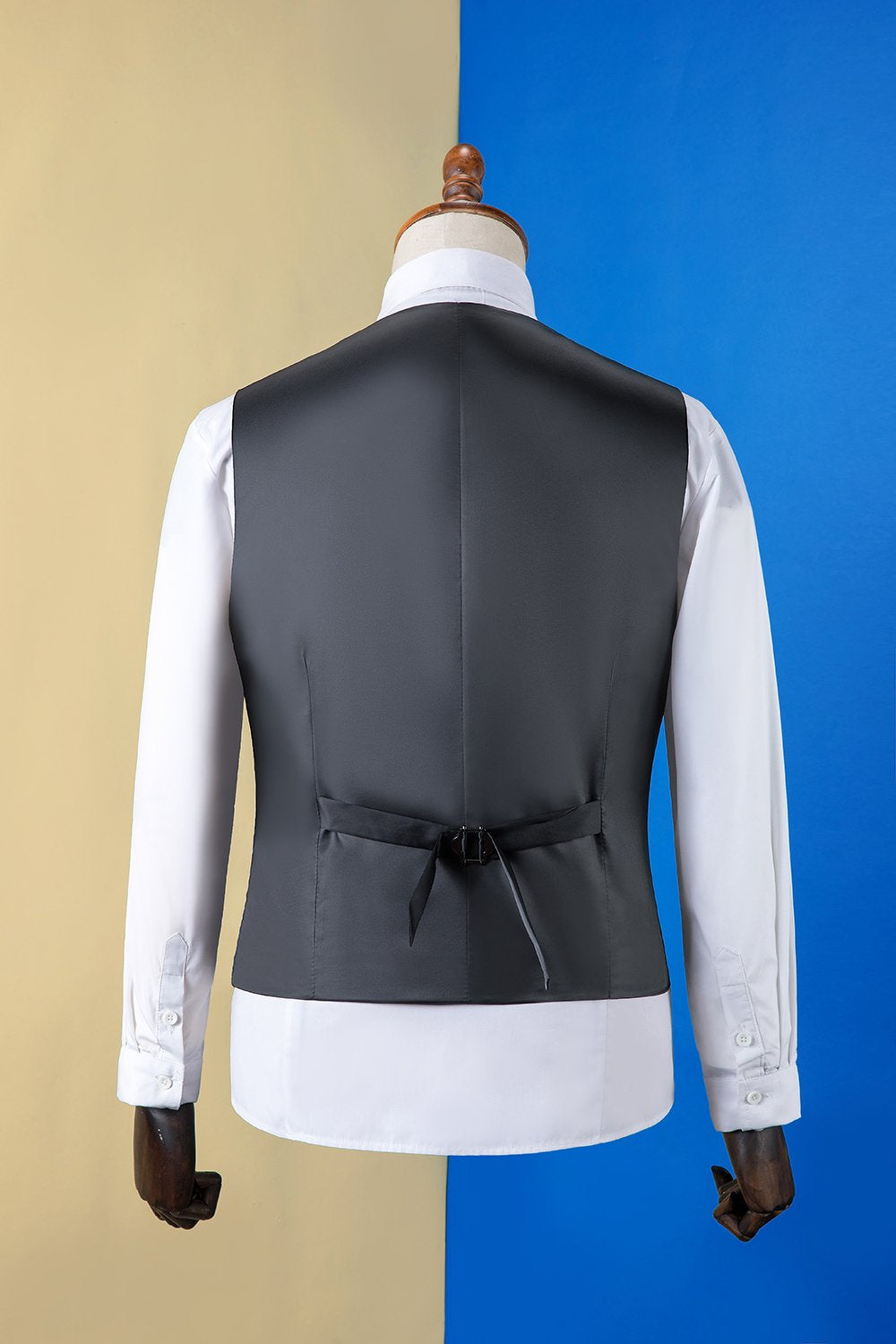 Costume de smoking 3 pièces noir pour homme à revers crantés