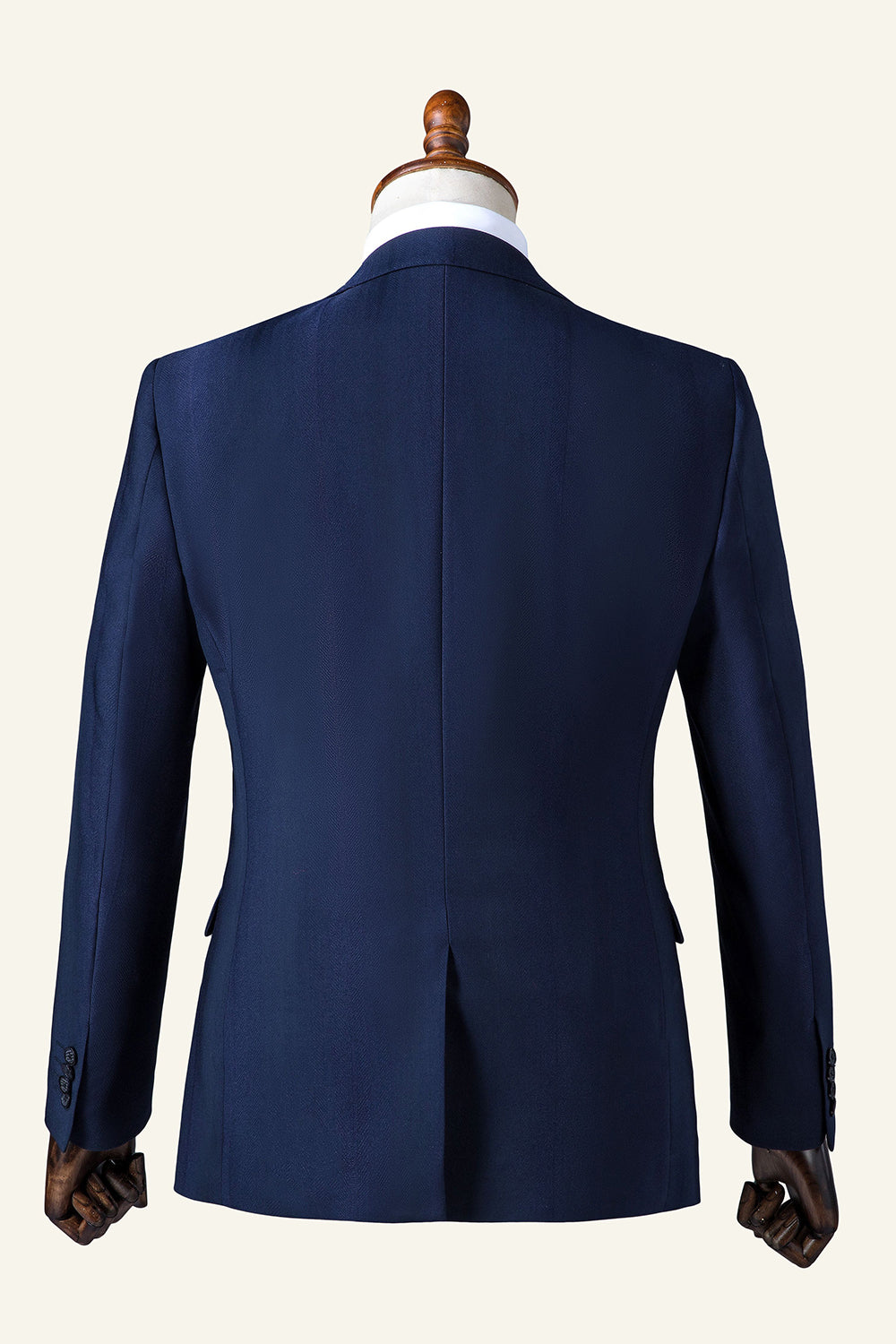 Costume homme 3 pièces marine à revers crantés