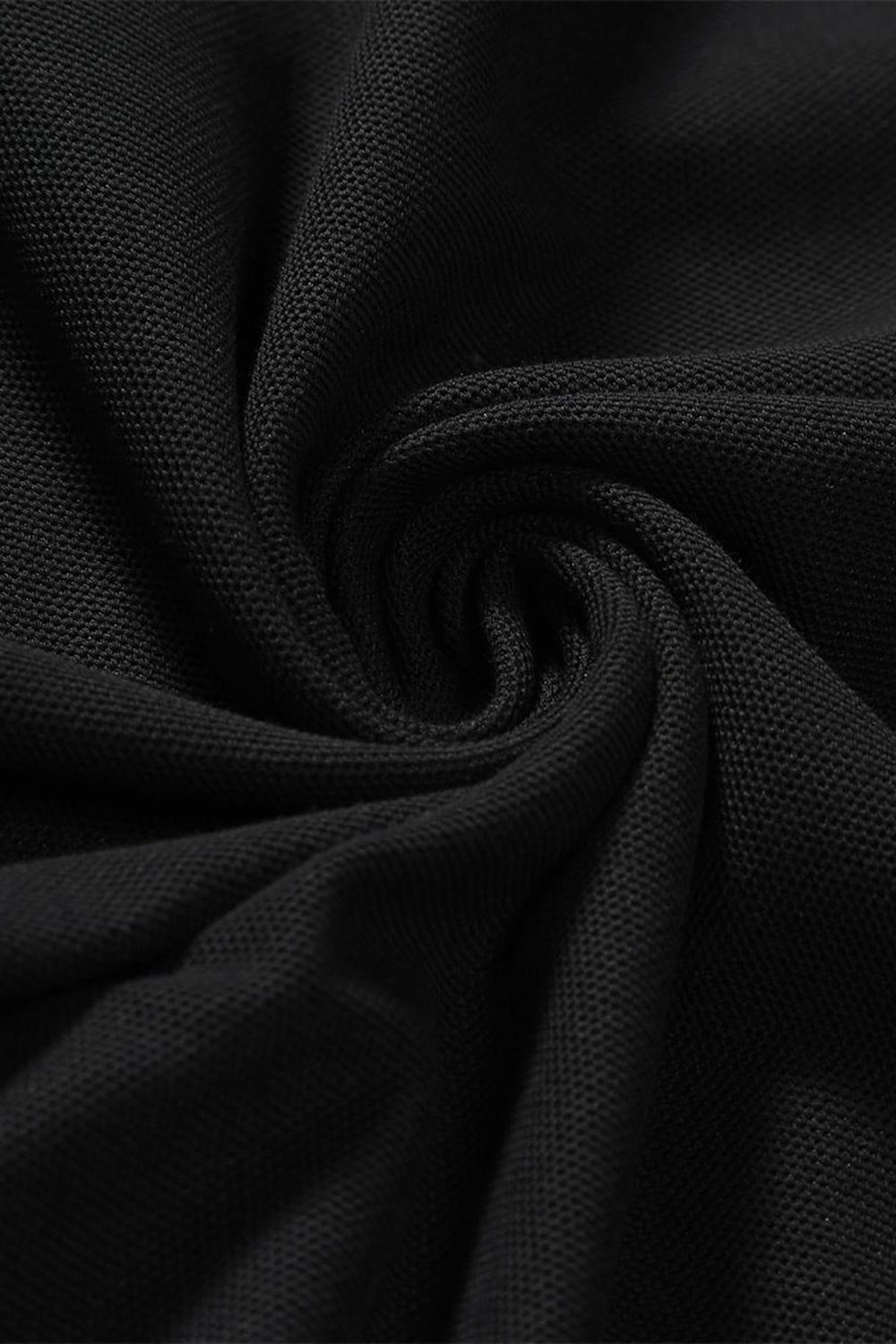 Polo décontracté en coton noir à manches courtes pour homme