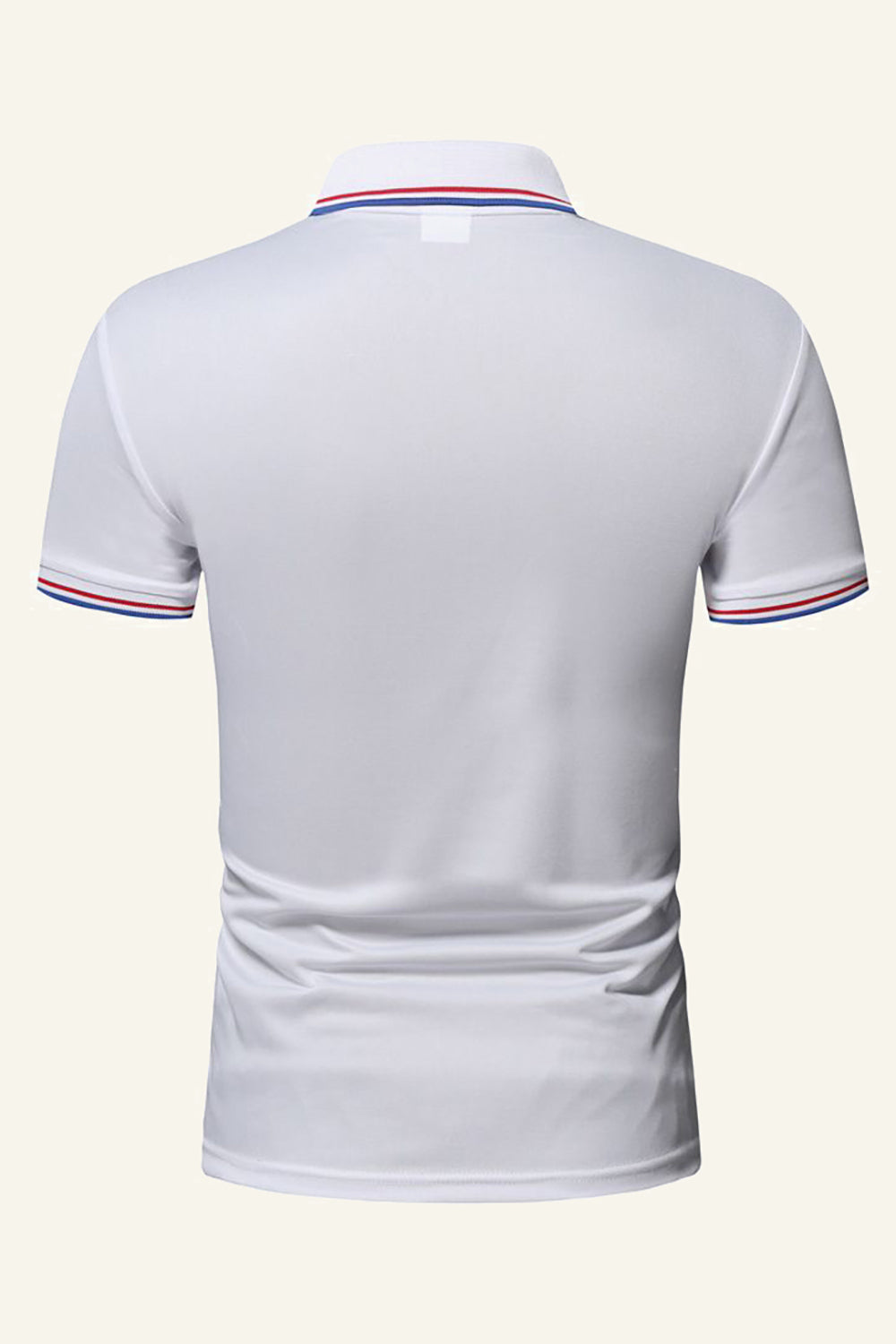 Polo décontracté en coton noir à manches courtes pour homme