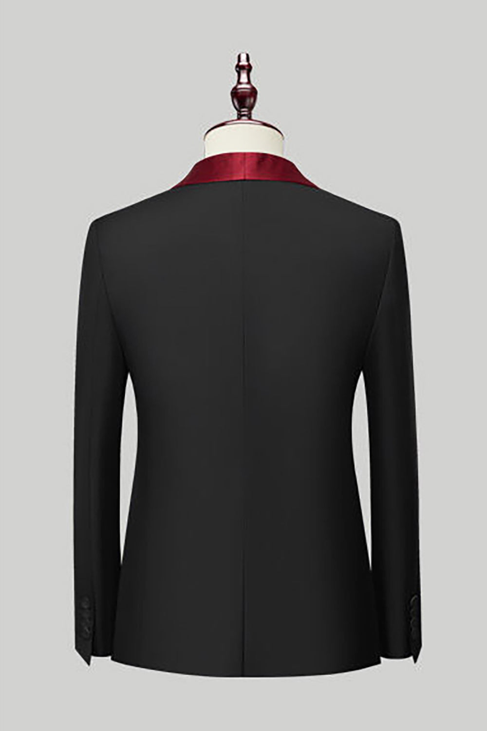 Costumes de bal pour homme 3 pièces avec revers châle bleu roi
