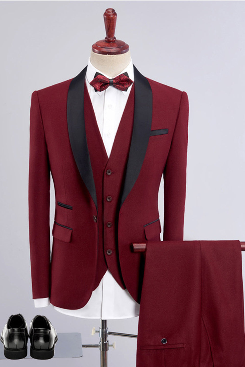 Costumes trois pièces pour homme violet