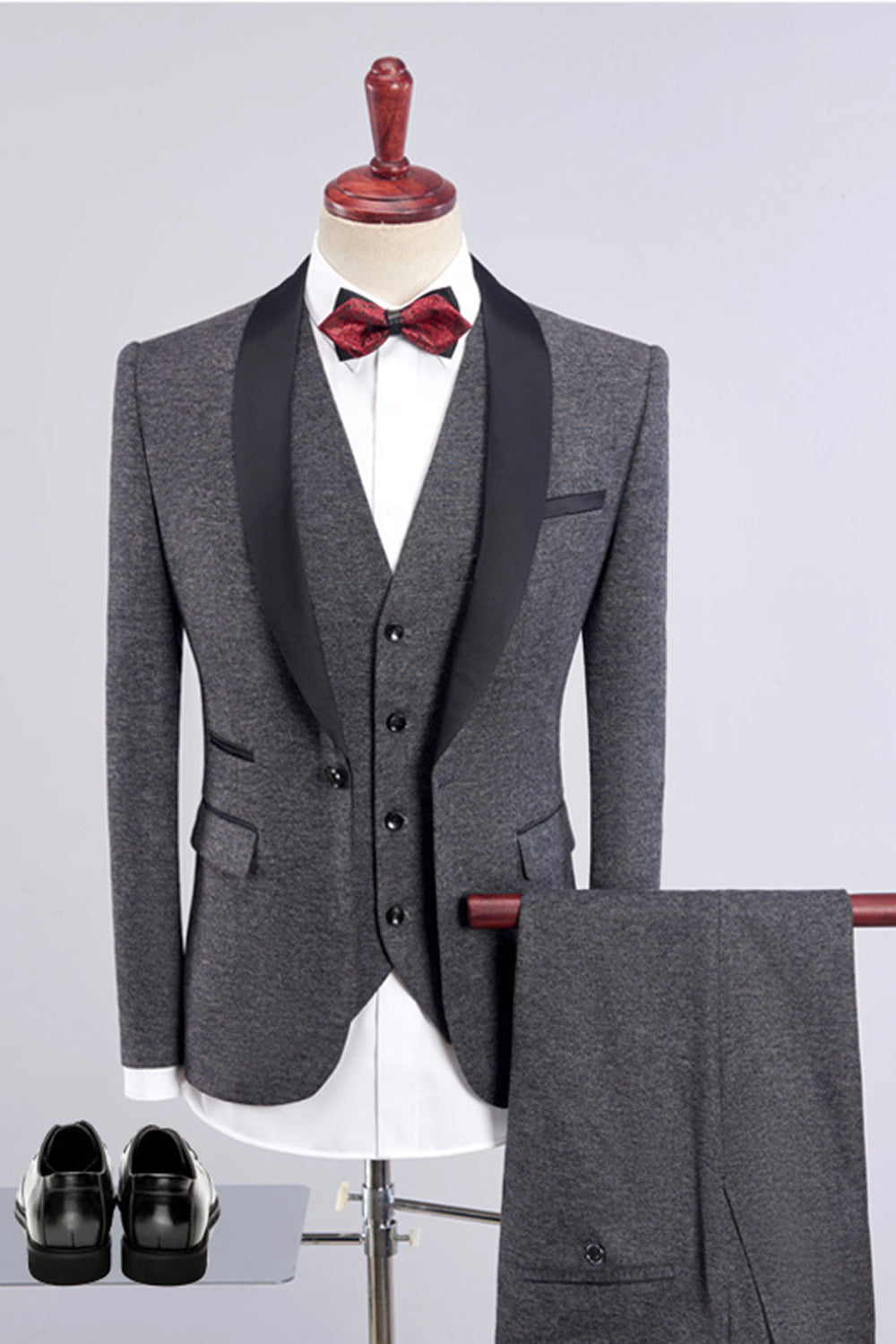 Costumes trois pièces pour homme violet