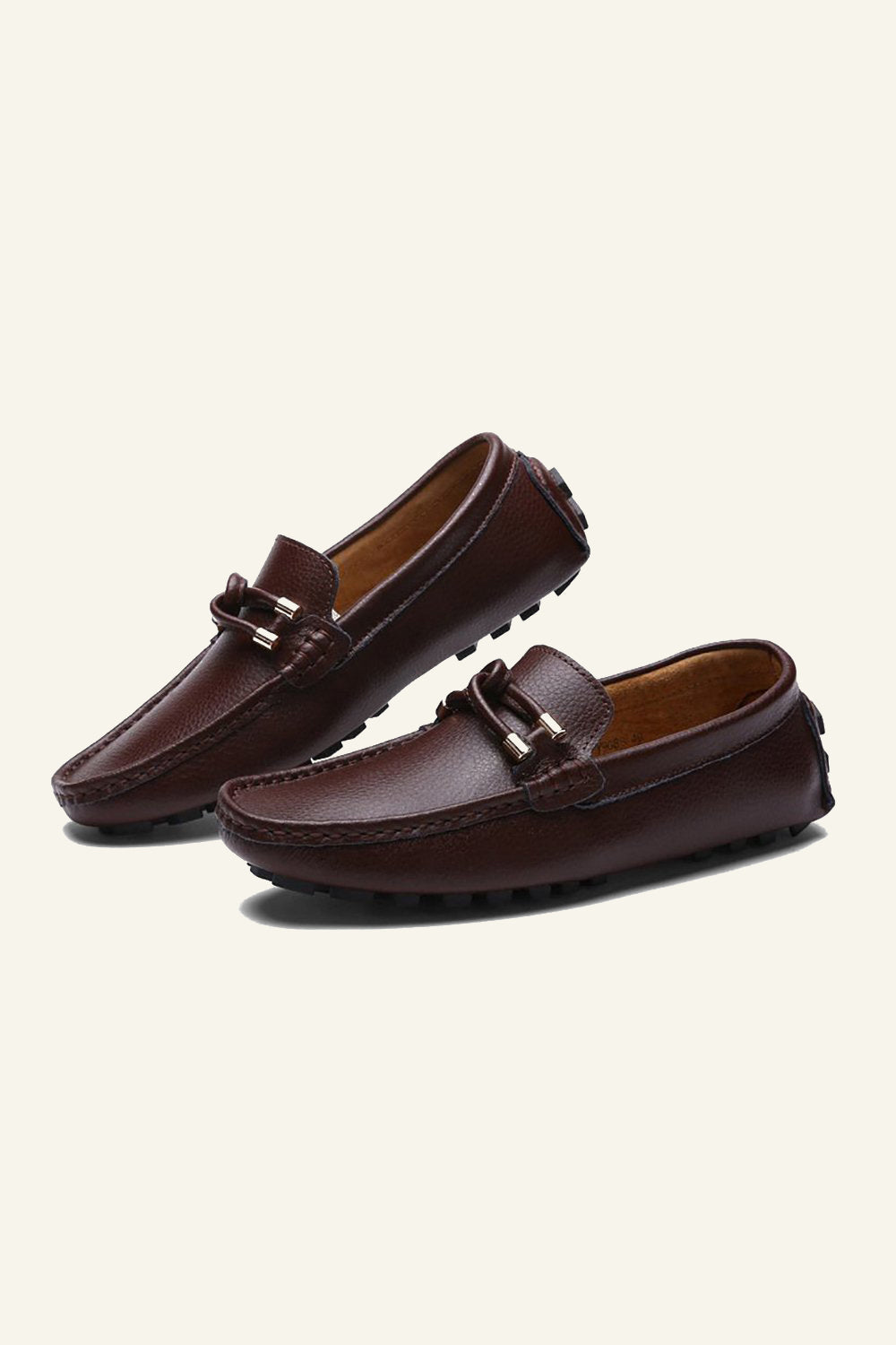 Chaussures pour hommes style britannique à enfiler sans lacets