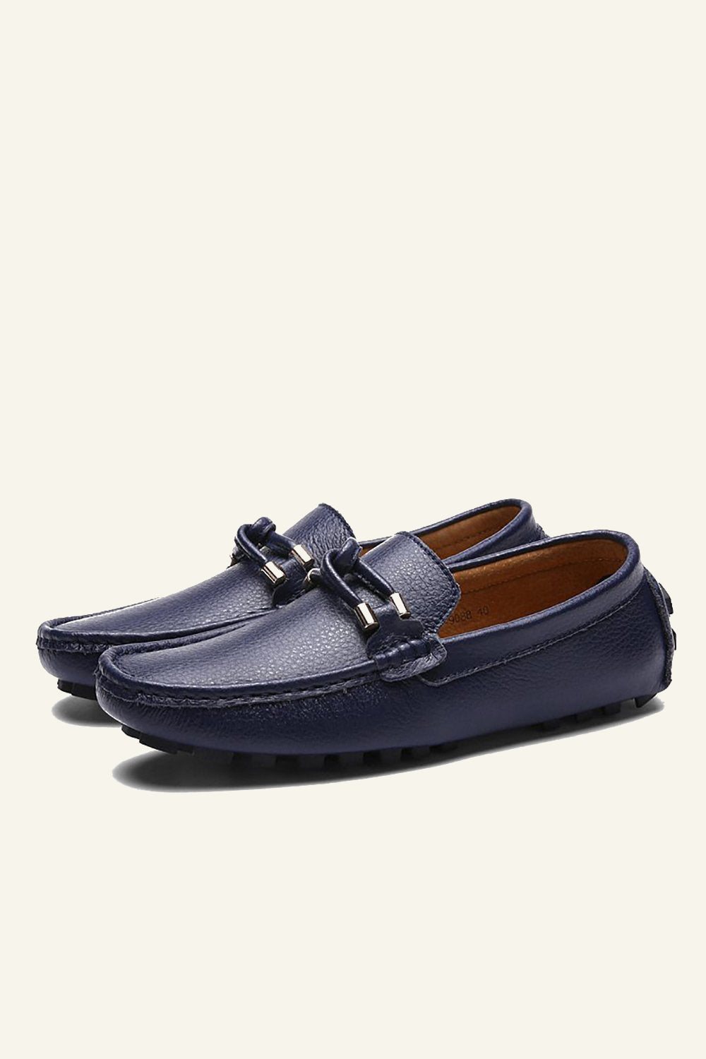 Chaussures pour hommes style britannique à enfiler sans lacets