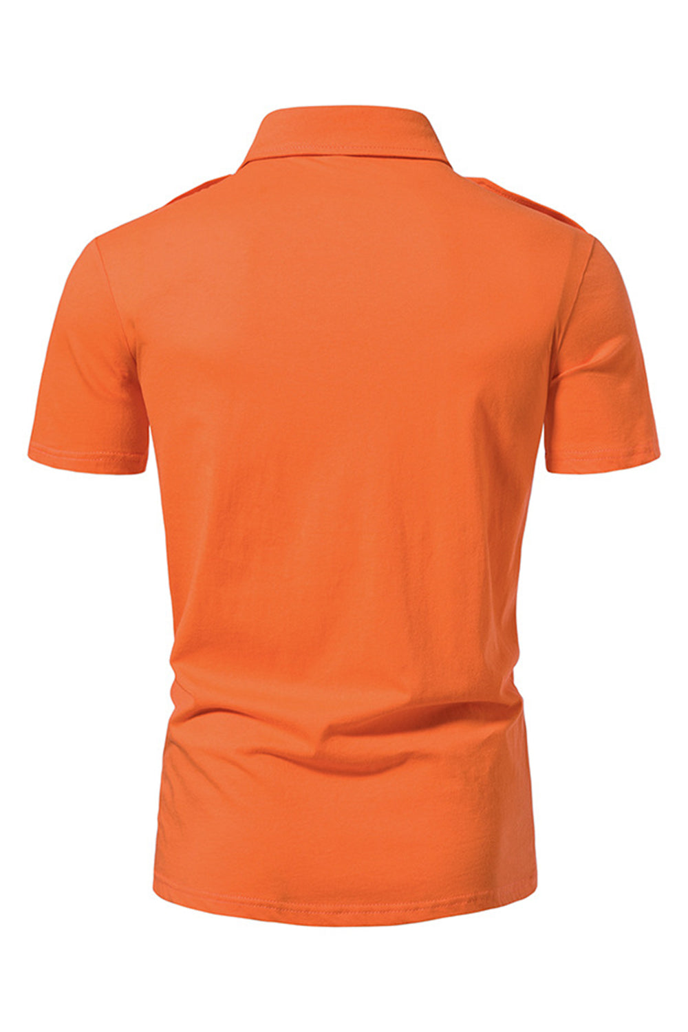 Black Slim Fit Short Sleeve Tops for Men