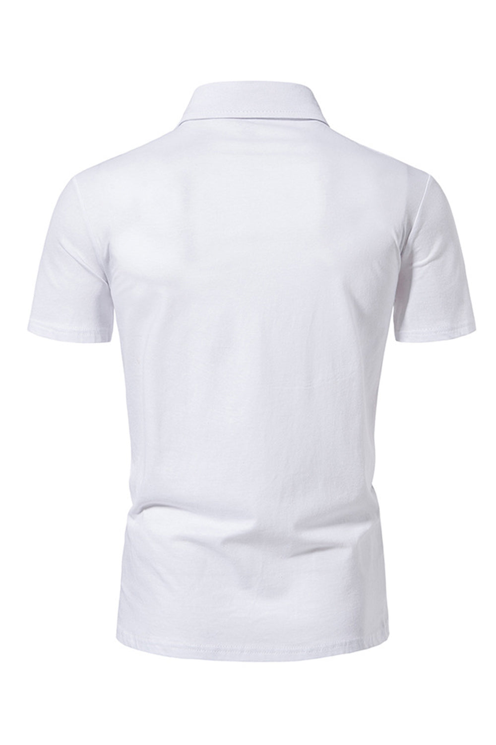 Black Slim Fit Short Sleeve Tops for Men