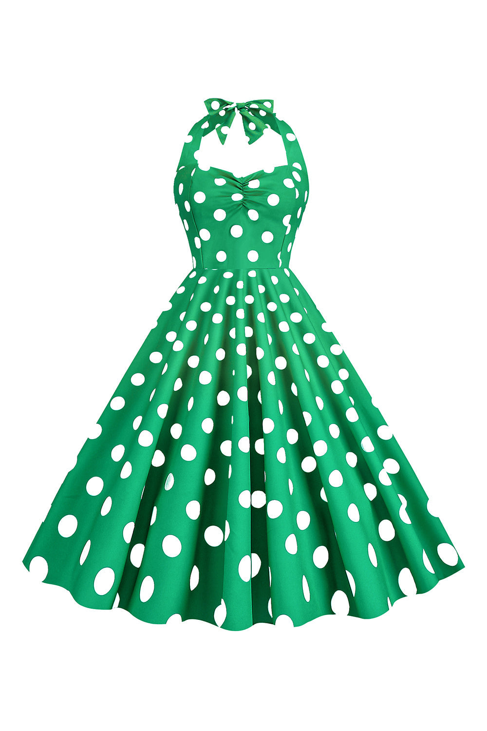 Robe Pin-Up Vintage Années 50 à Pois Roses