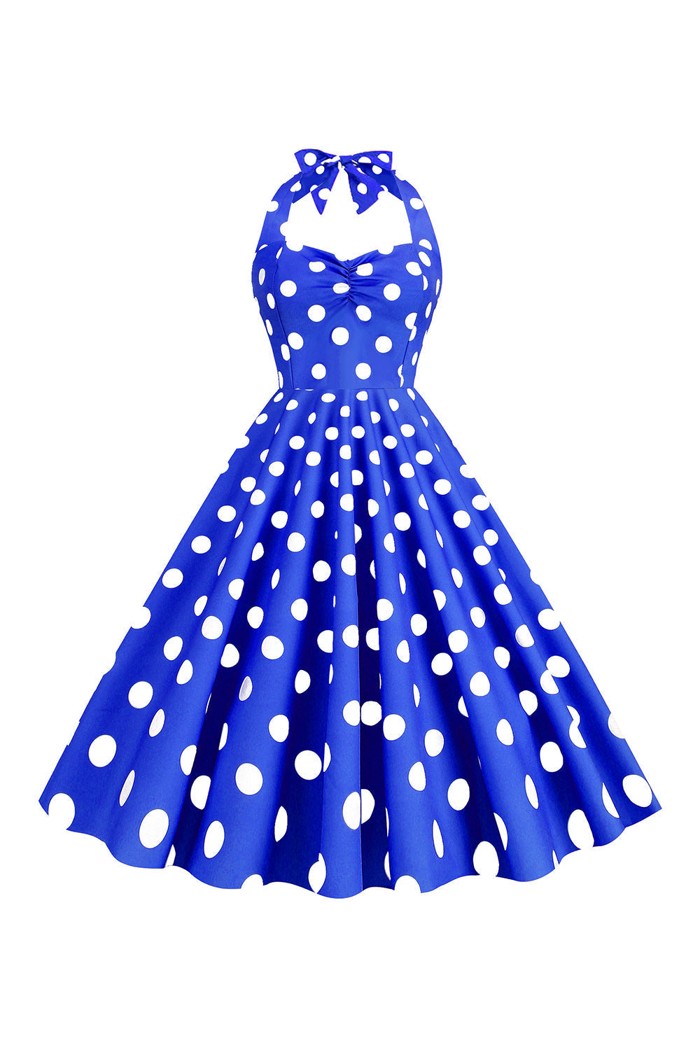 Robe Pin-Up Vintage Années 50 à Pois Roses
