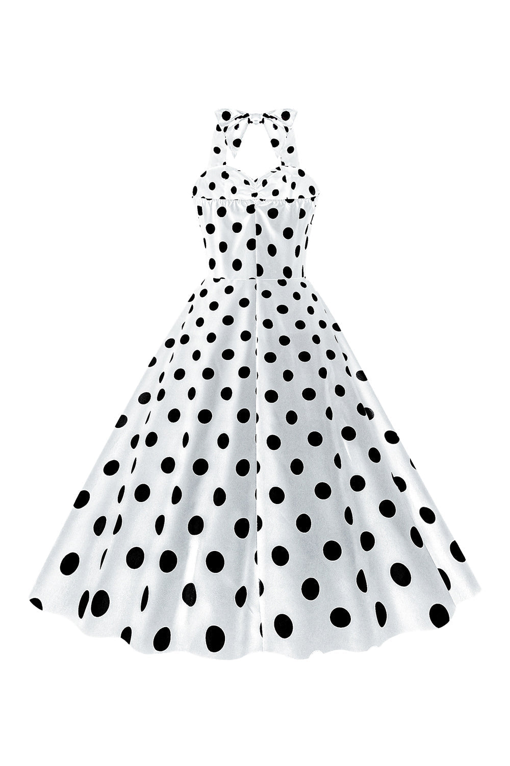 Robe Pin-Up Vintage Années 50 à Pois Roses