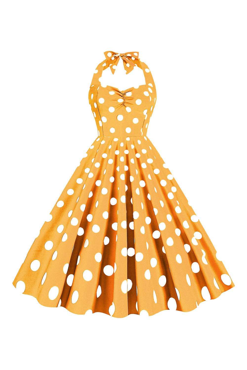 Robe Pin-Up Vintage Années 50 à Pois Roses