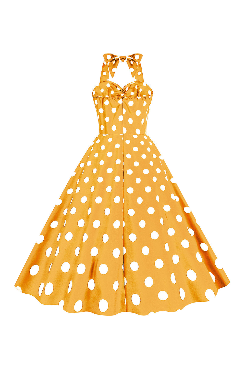 Robe Pin-Up Vintage Années 50 à Pois Roses