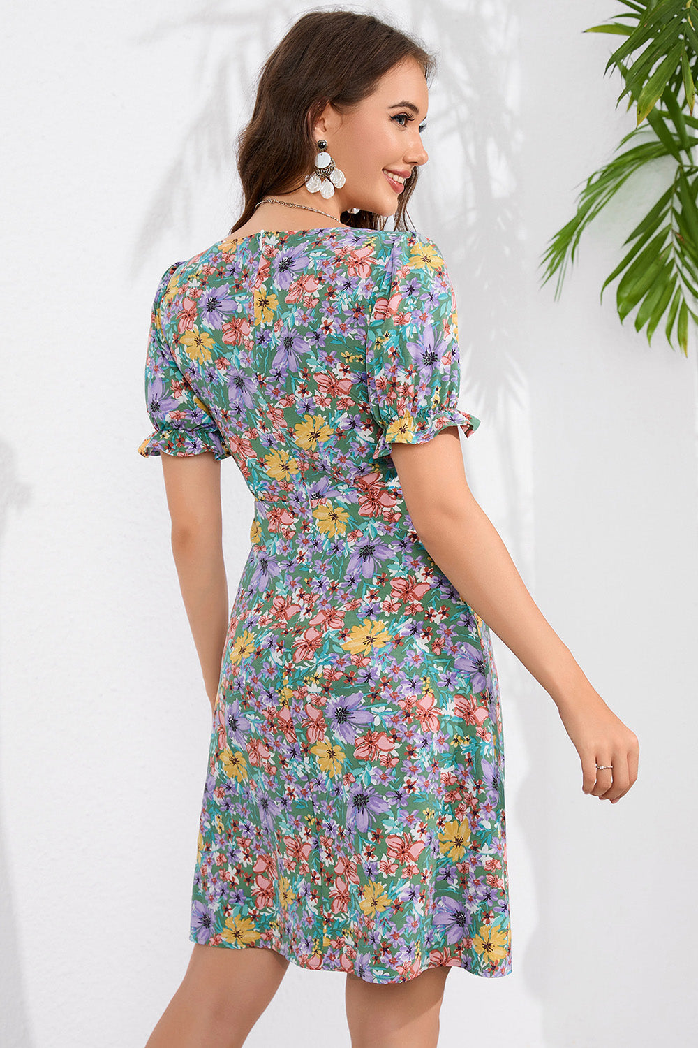 Robe décontractée d'été à imprimé floral