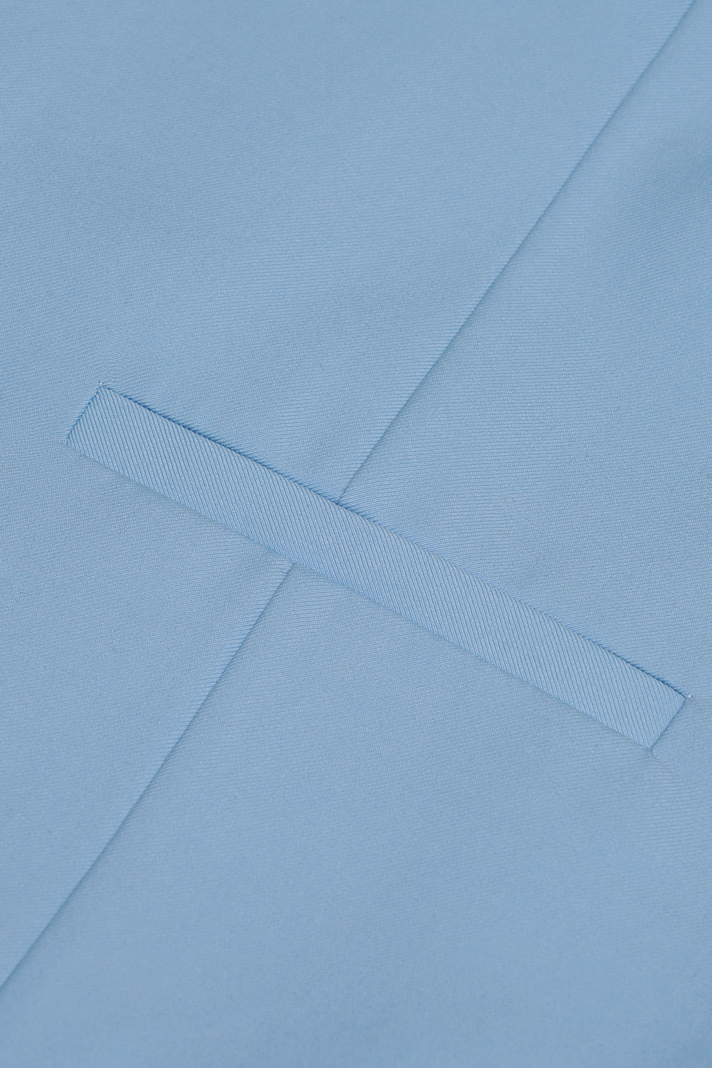 Light Blue Single Breasted Shawl Lapel Men's Suit Vest
