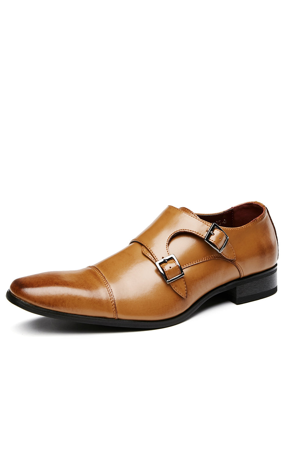 Chaussures richelieu à enfiler en cuir noir pour homme