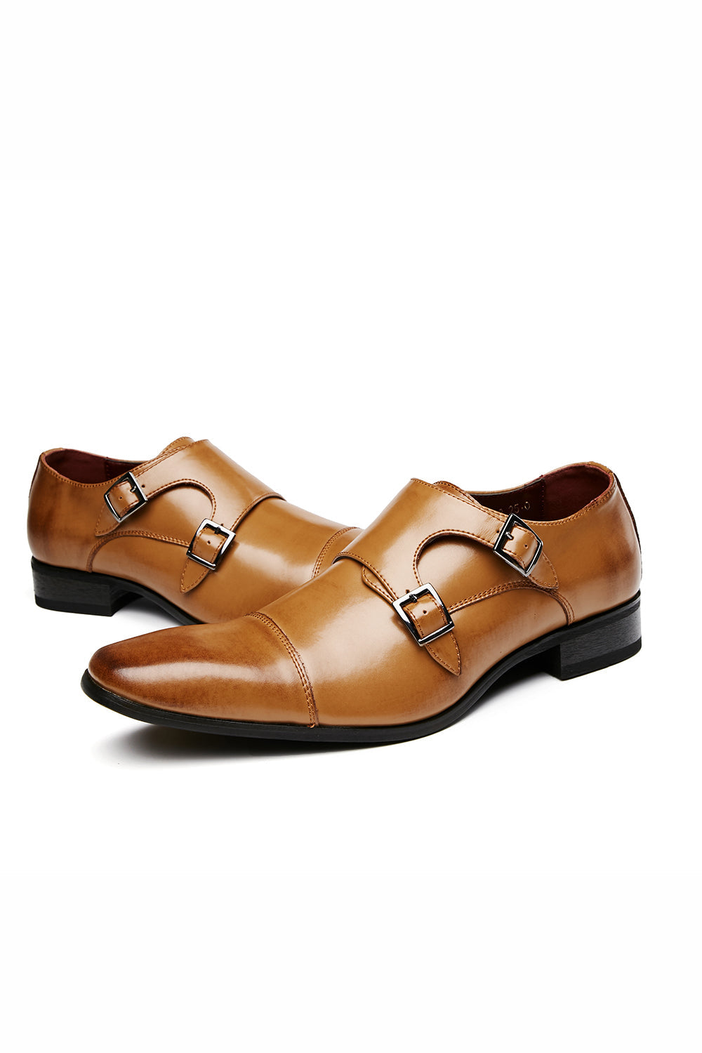 Chaussures richelieu à enfiler en cuir noir pour homme