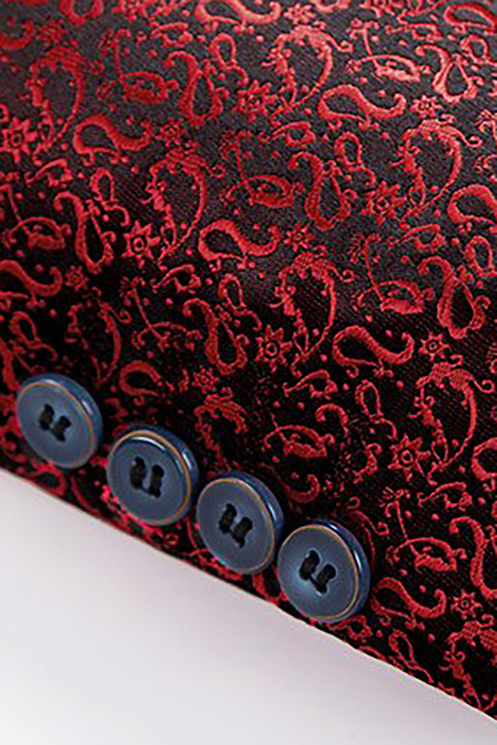 Costume 3 pièces jacquard à revers châle noir pour homme