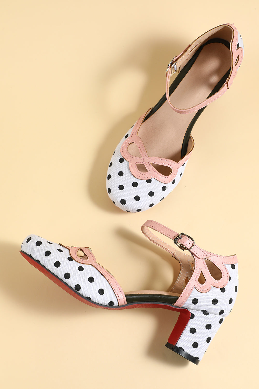 White and Black Stripe Retro Shoes