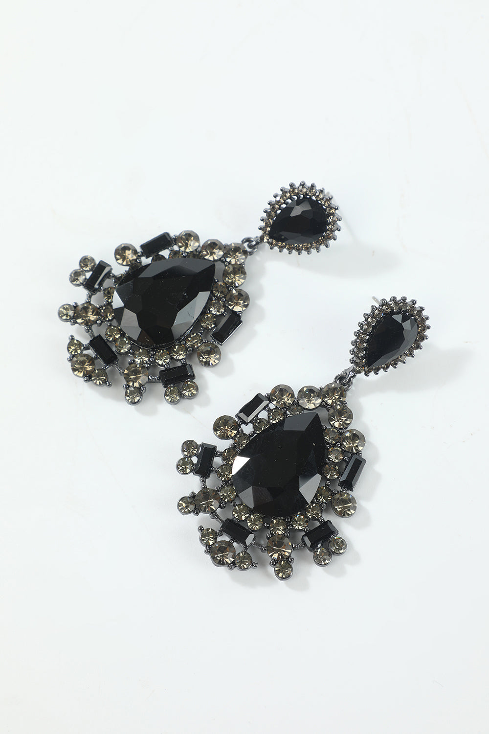 Black Headpiece Drop Earrings Five-Piece 1920s Accessory Set