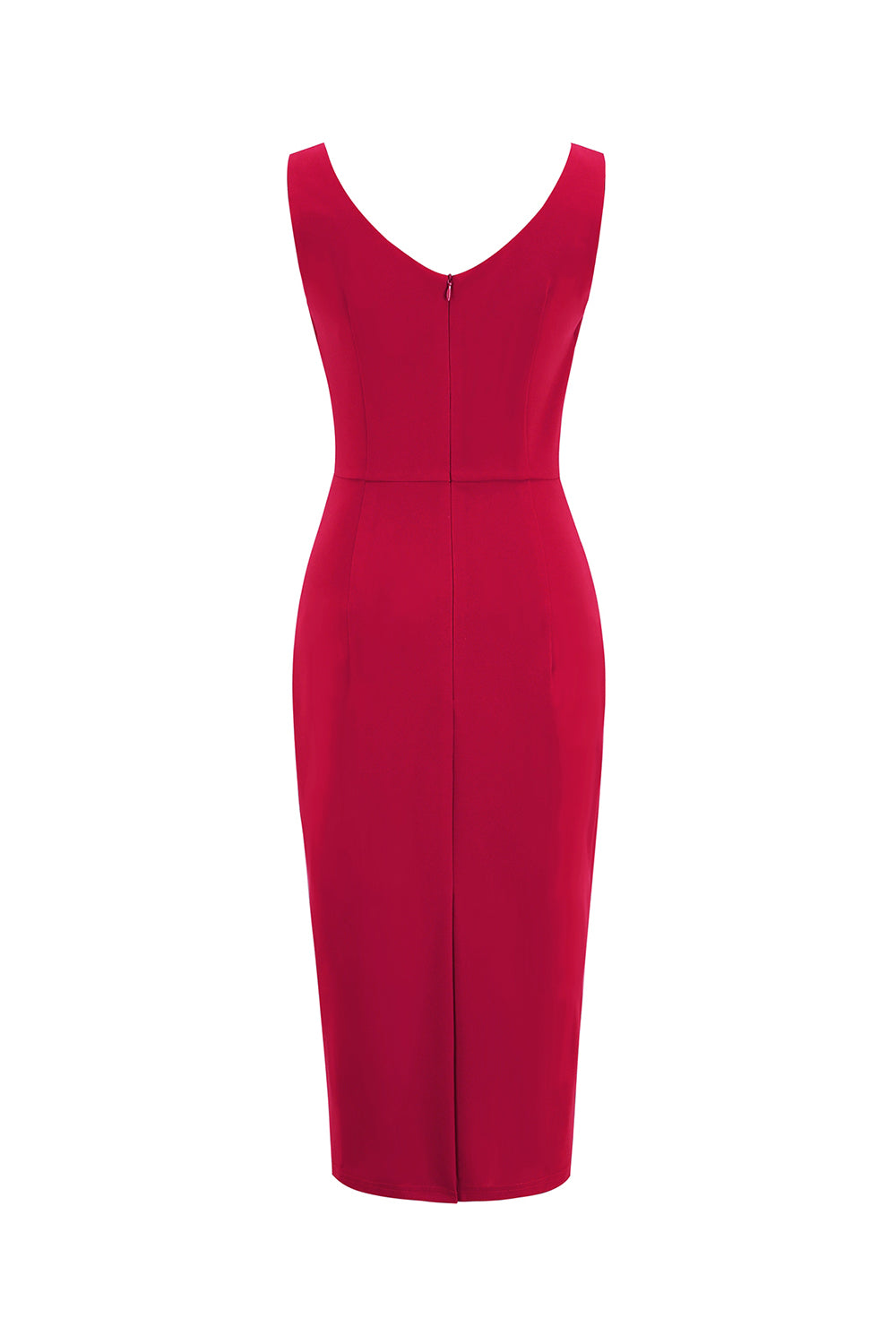 Robe moulante vintage rouge années 60