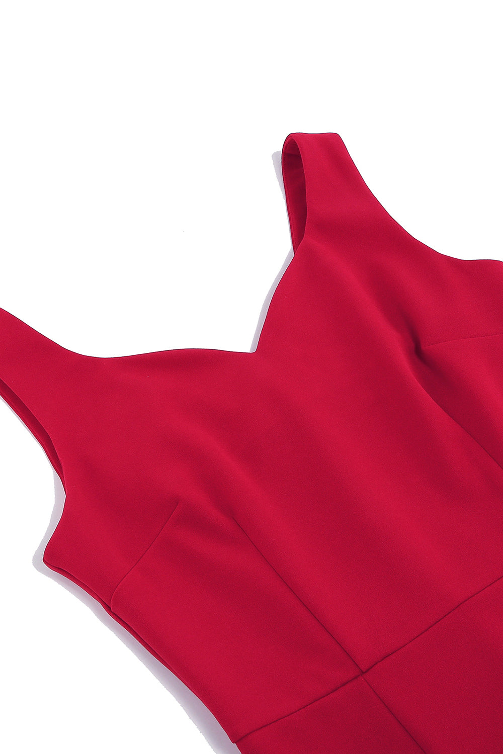 Robe moulante vintage rouge années 60