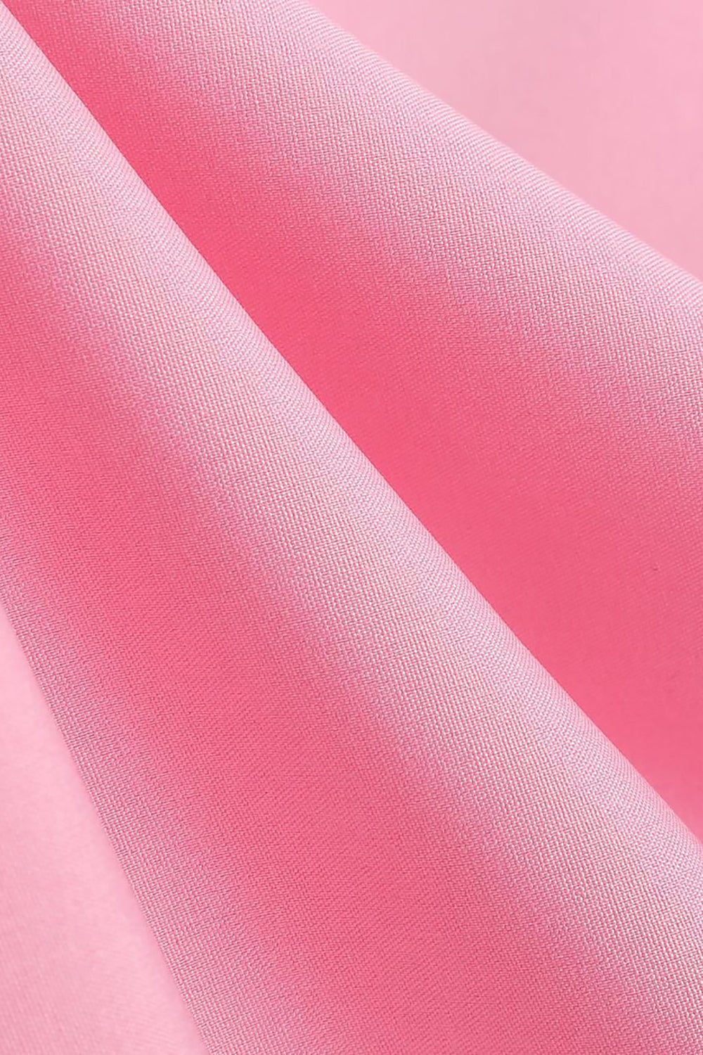 Robe évasée des années 50 à bretelles spaghetti rose fard à joues