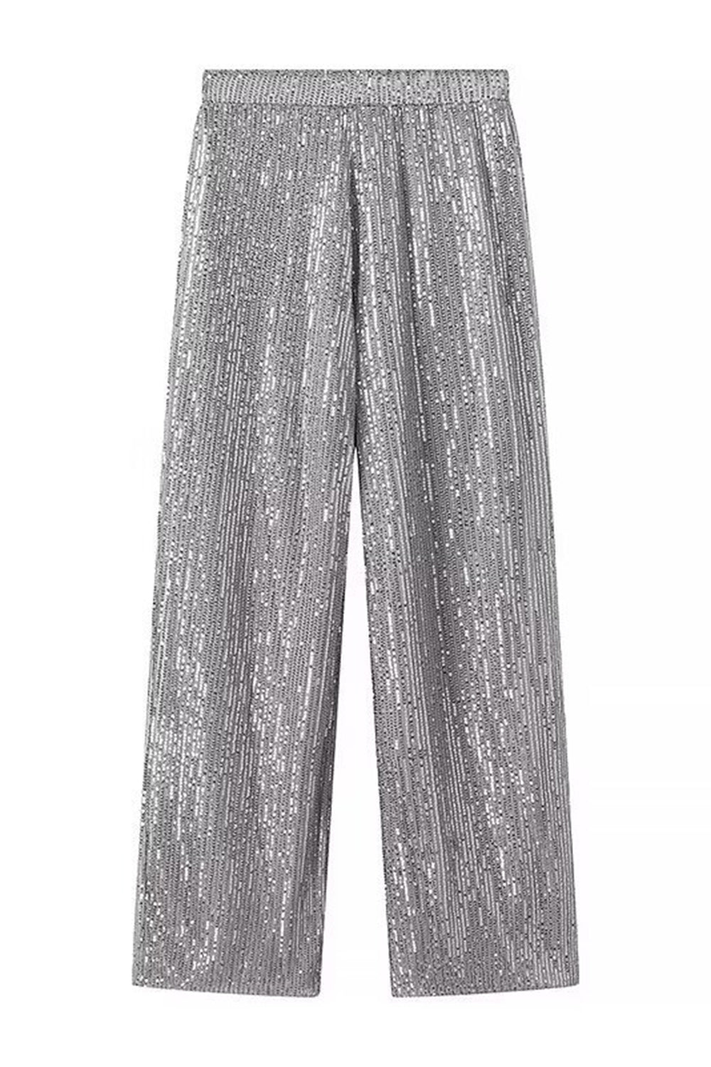 Ensemble deux pièces à sequins noirs scintillants pour femme