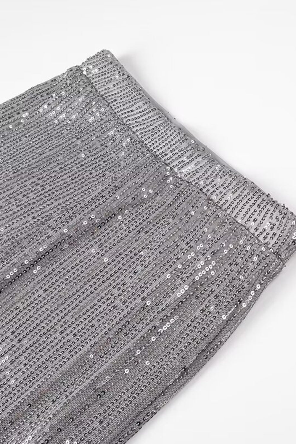 Ensemble deux pièces à sequins noirs scintillants pour femme