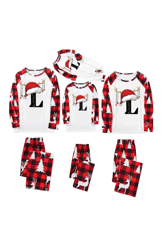 Ensemble de pyjamas de Noël à carreaux rouges et noirs pour la famille