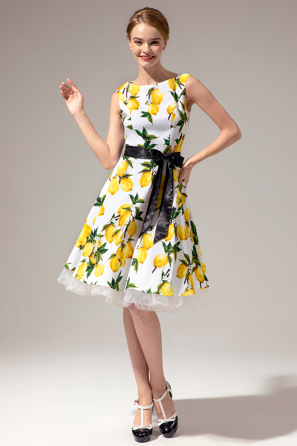 Vestido Swing Negro Vintage
