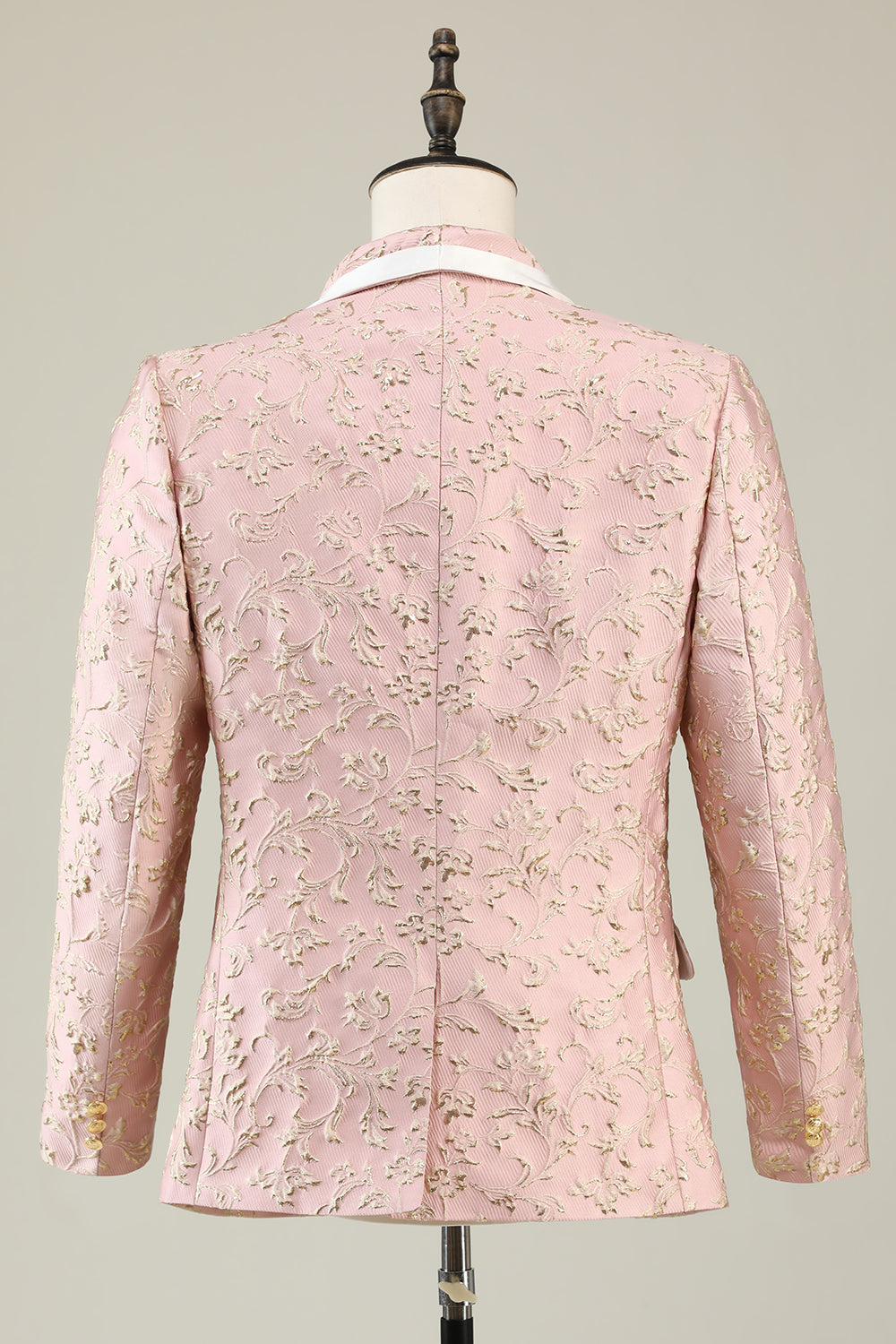 Costumes de bal pour hommes Jacquard un bouton col châle menthe