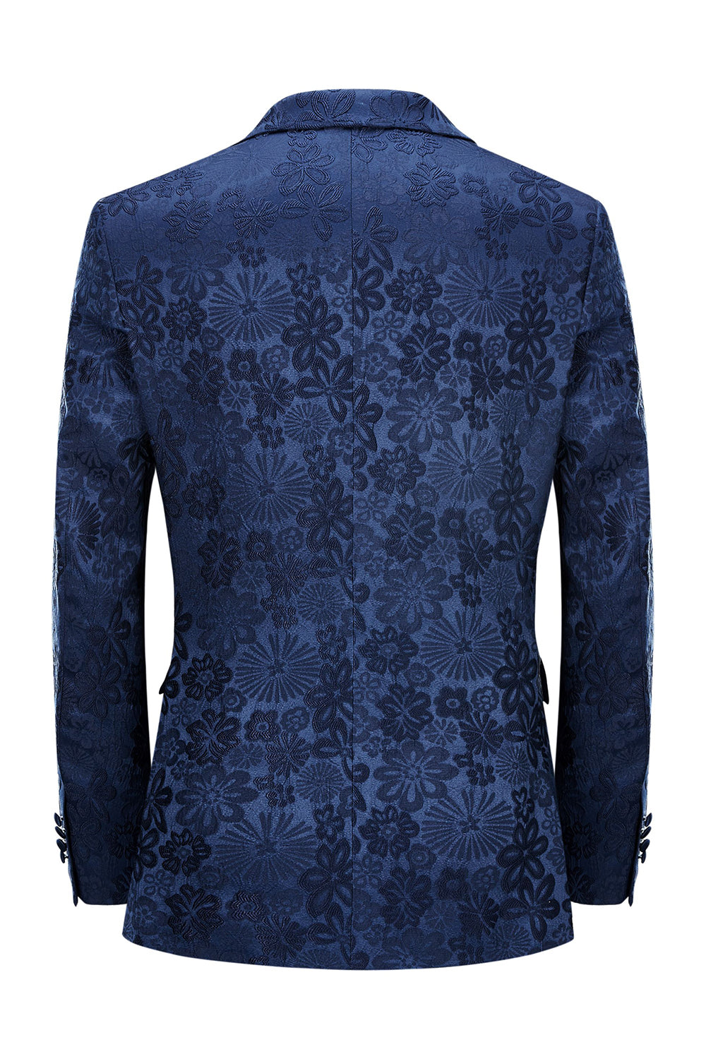 Costumes de bal pour hommes coupe ajustée à revers en pointe en jacquard rose clair