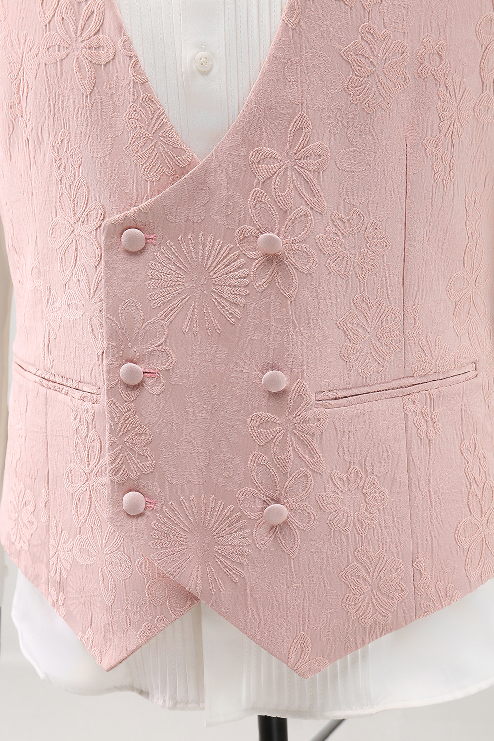 Costumes de bal pour hommes, 3 pièces, revers à pointe, jacquard, un bouton, noir