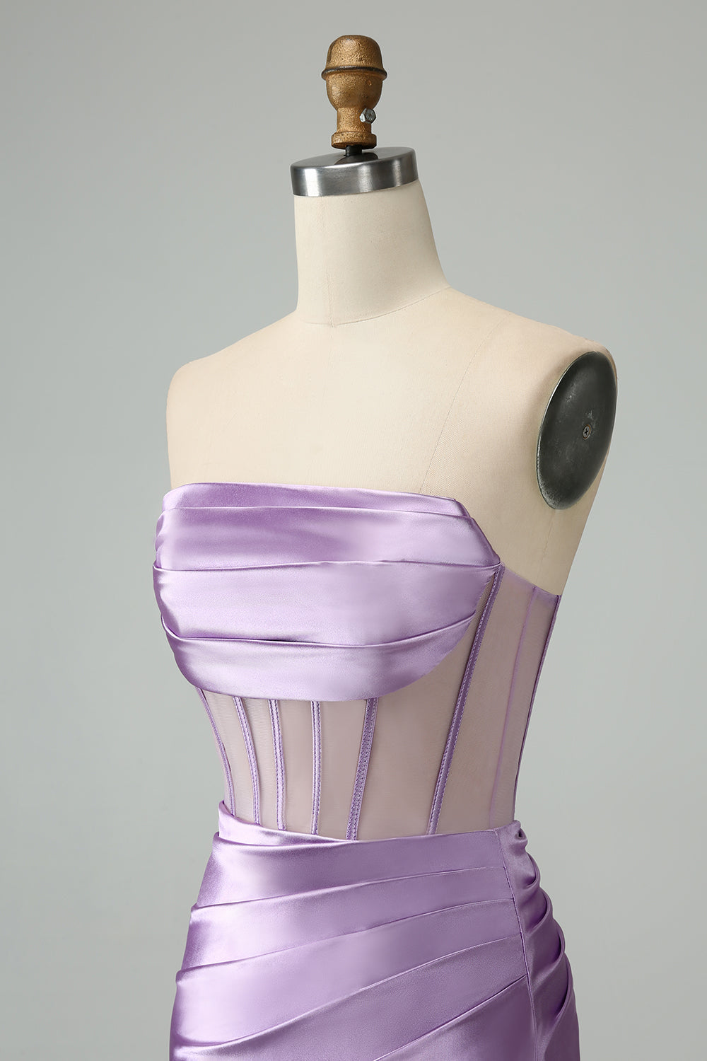 Robe courte de soirée vert foncé bustier moulante corset