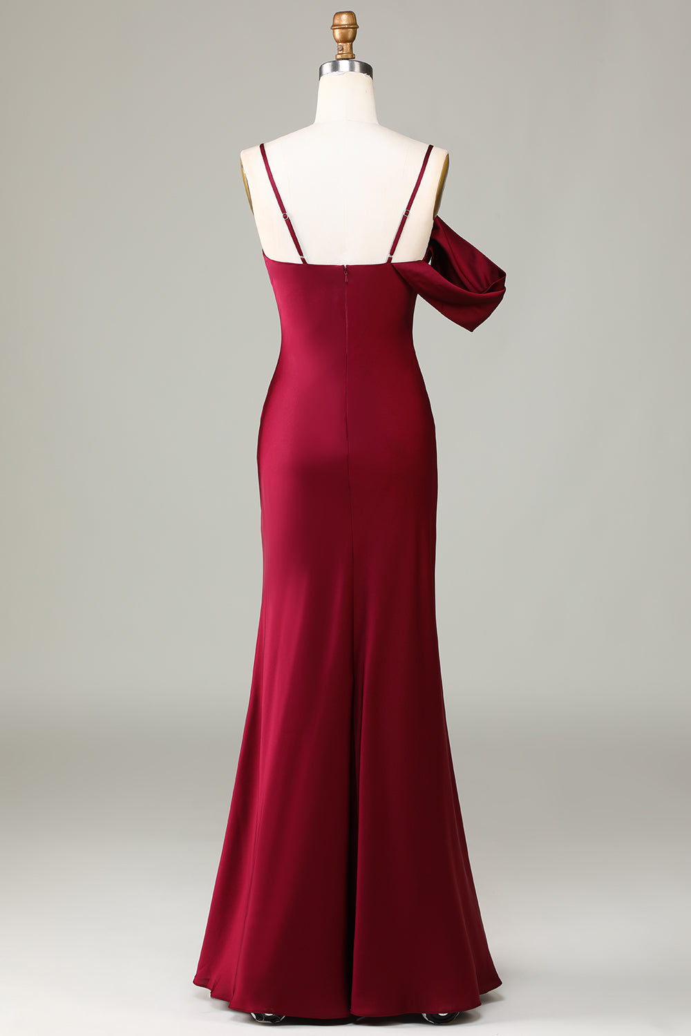 Robe longue de demoiselle d'honneur sans manches sirène Cabemet