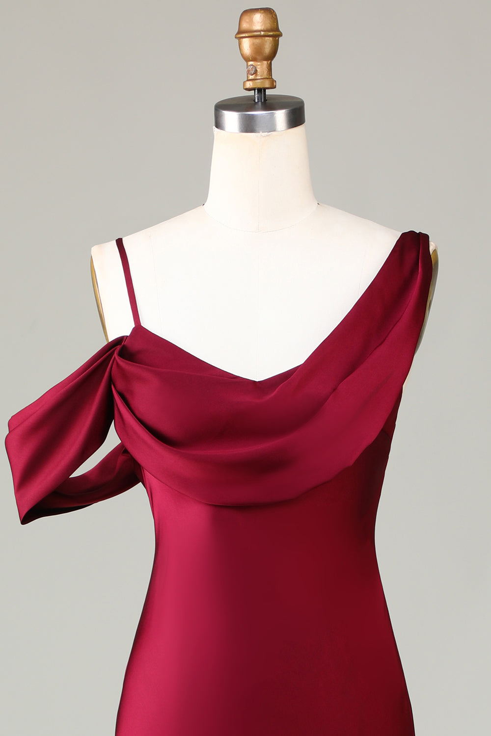 Robe longue de demoiselle d'honneur sans manches sirène Cabemet