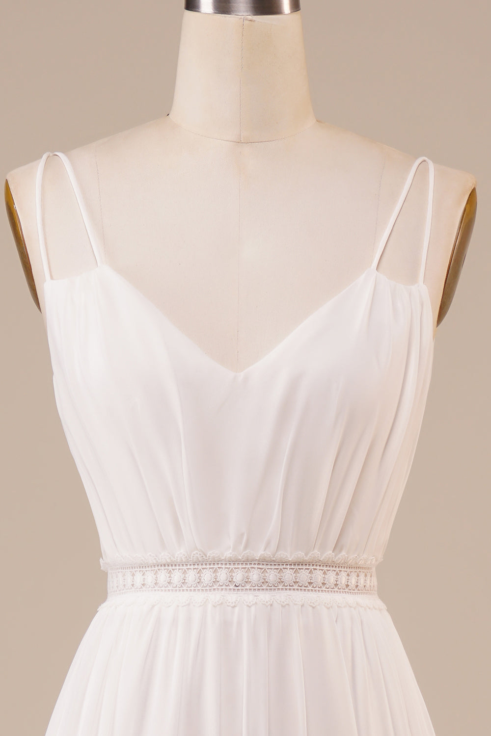 Robe de mariée longue simple coupe A-line